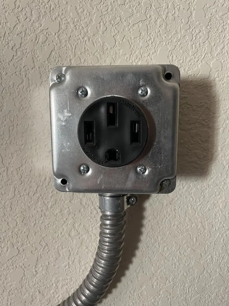 NEMA 14-50 outlet installed for Smart Home Electrical in North Castle